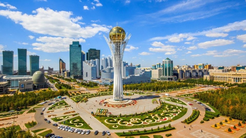 The iconic Baiterek Tower in Astana.