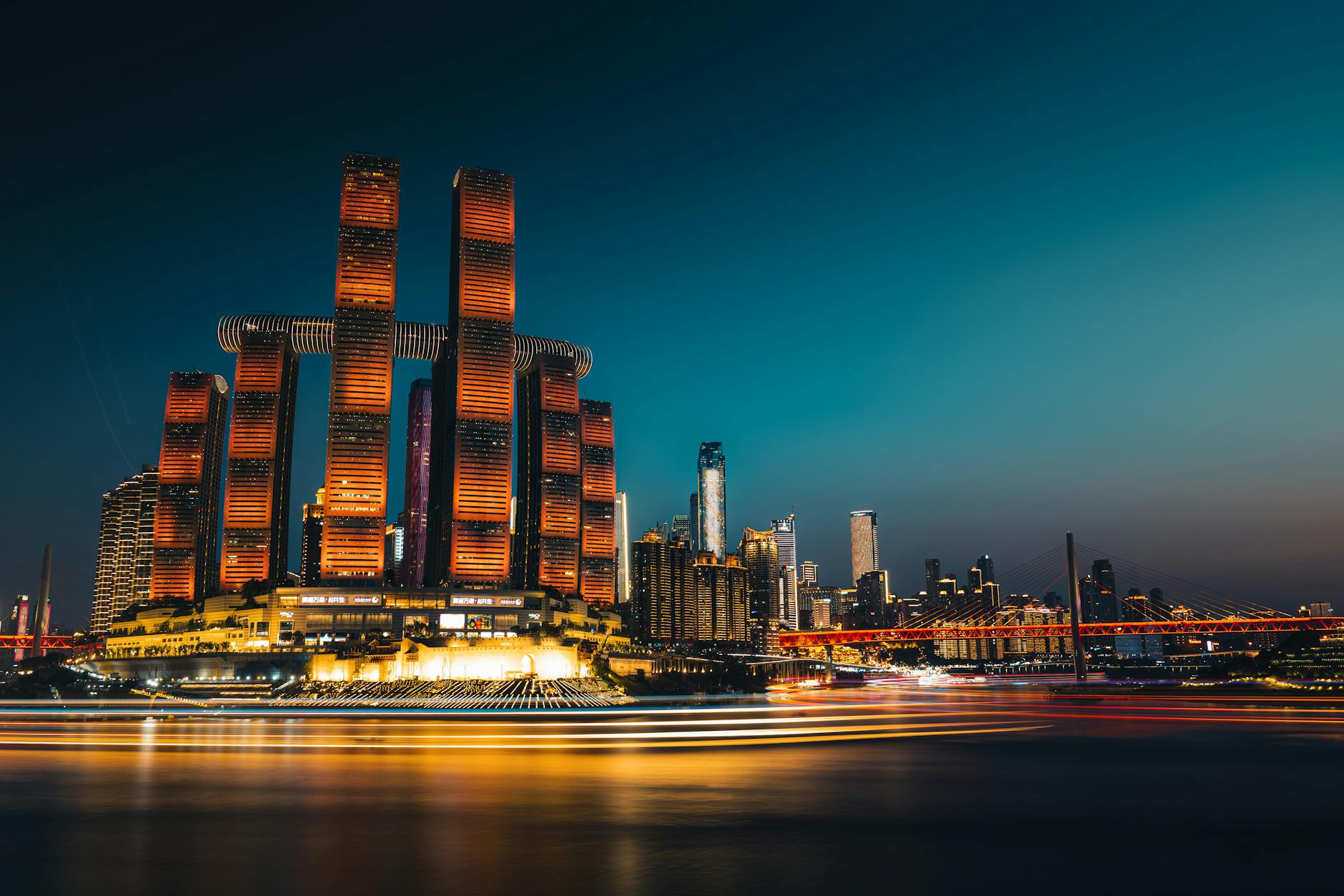 Evening: City Lights and a River Cruise - Chongqing