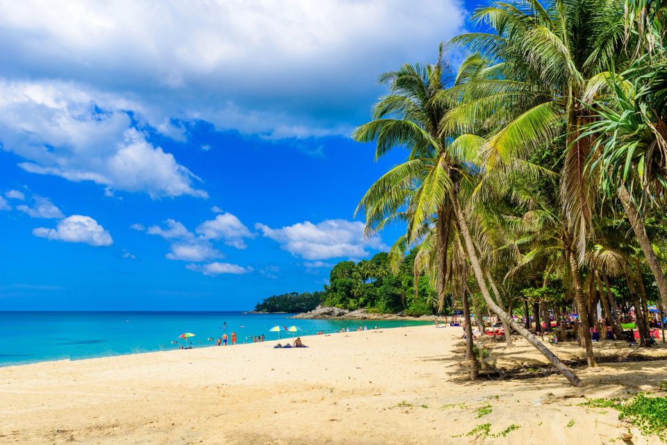 Surin Beach with white sand and clear blue water