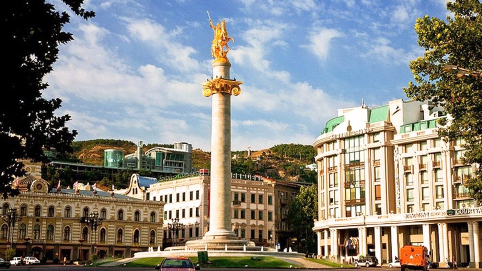 Freedom Square with its central monument