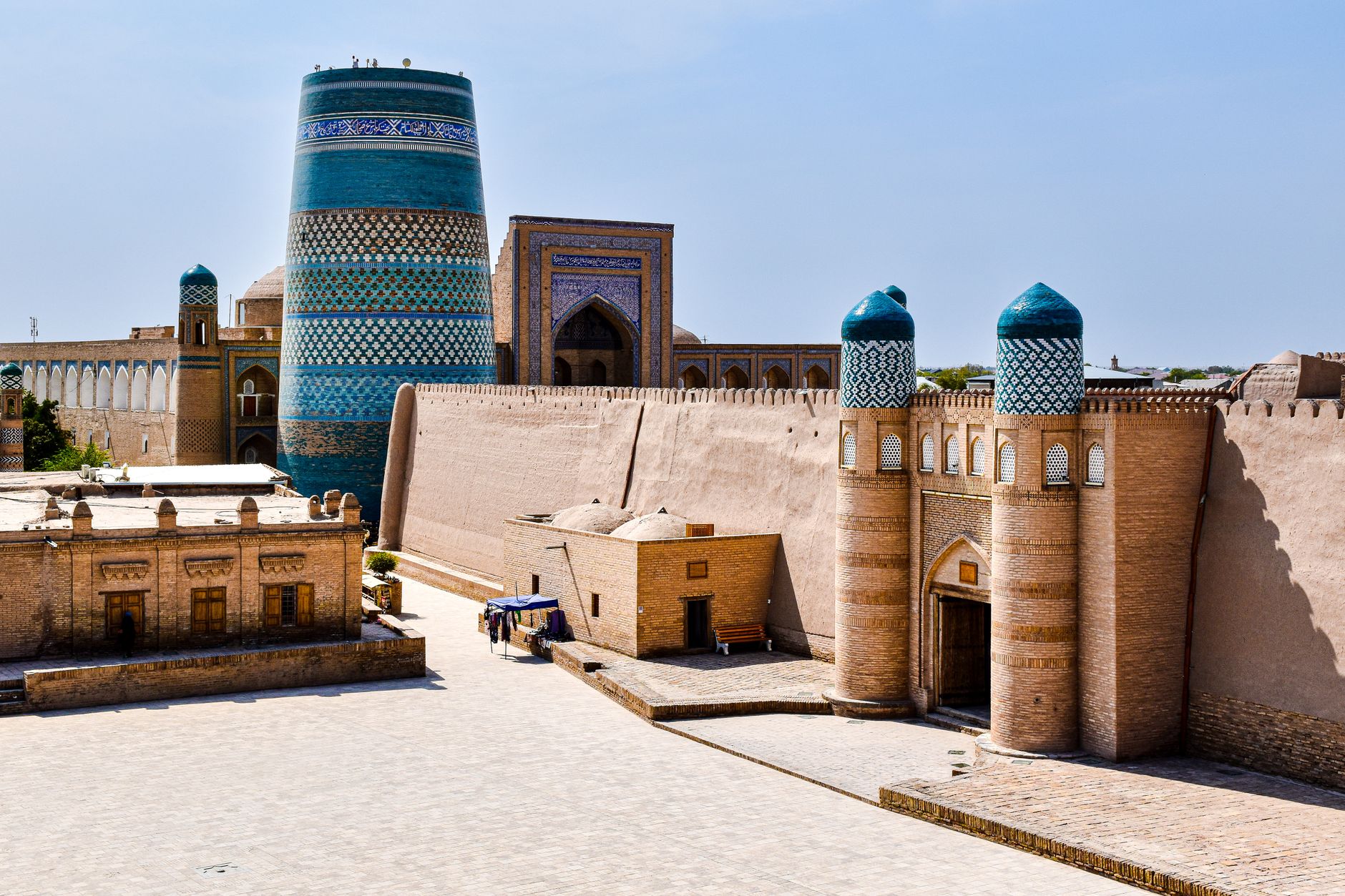 Old walled city of Itchan Kala in Khiva, Uzbekistan
