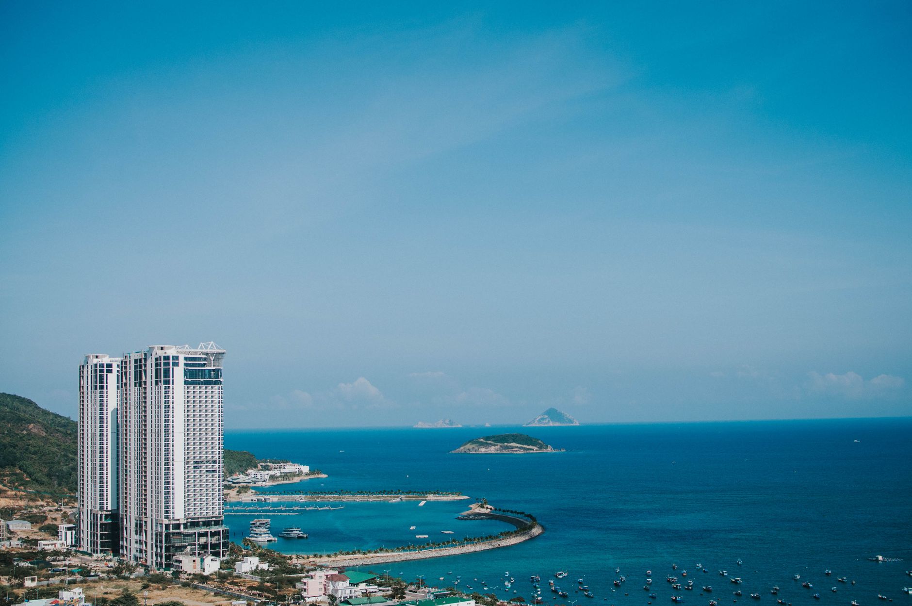 Nha Trang coastline from above