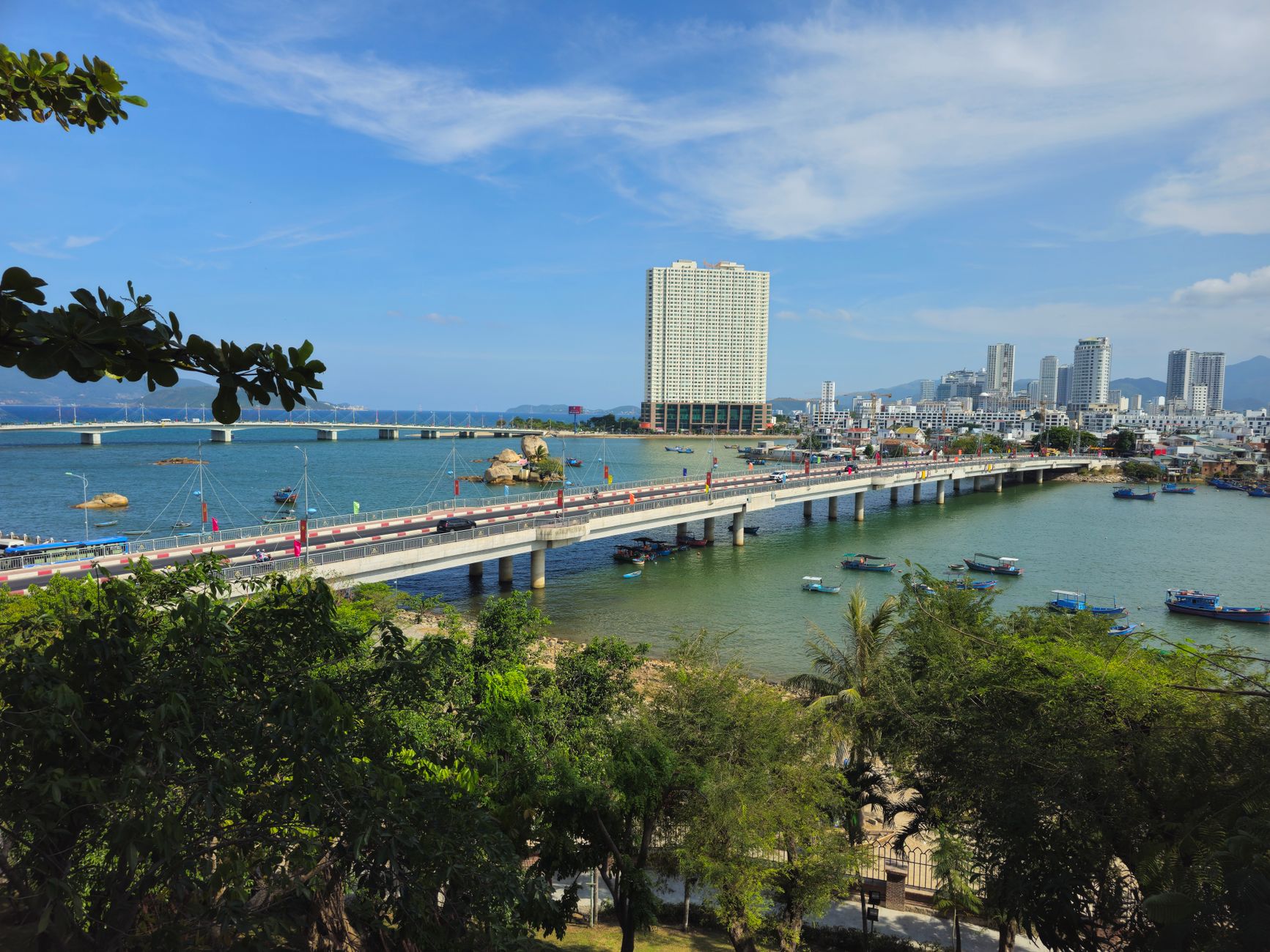 Seafront hotels on Tran Phu street