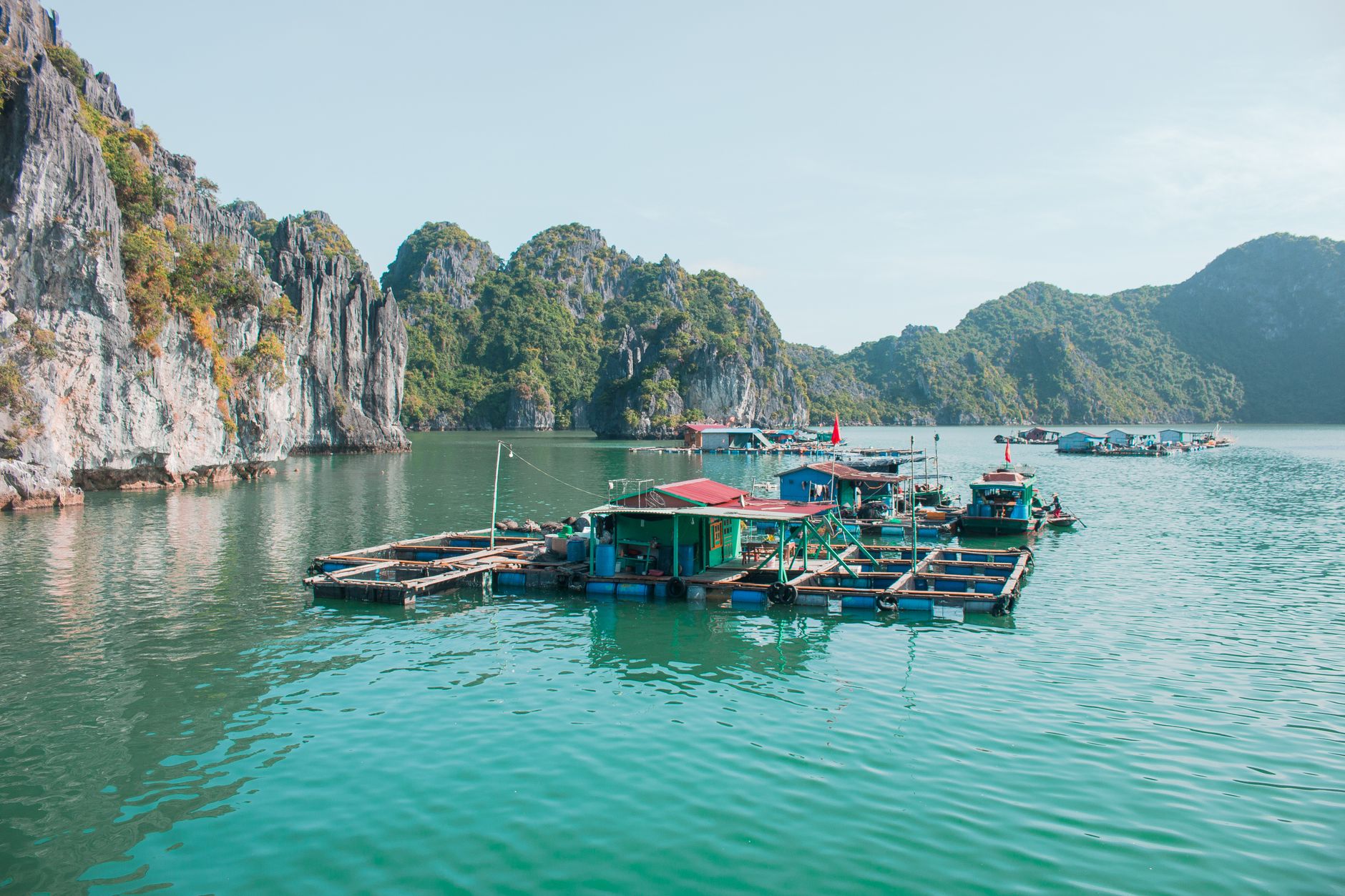Fishing village on Hon Mieu island