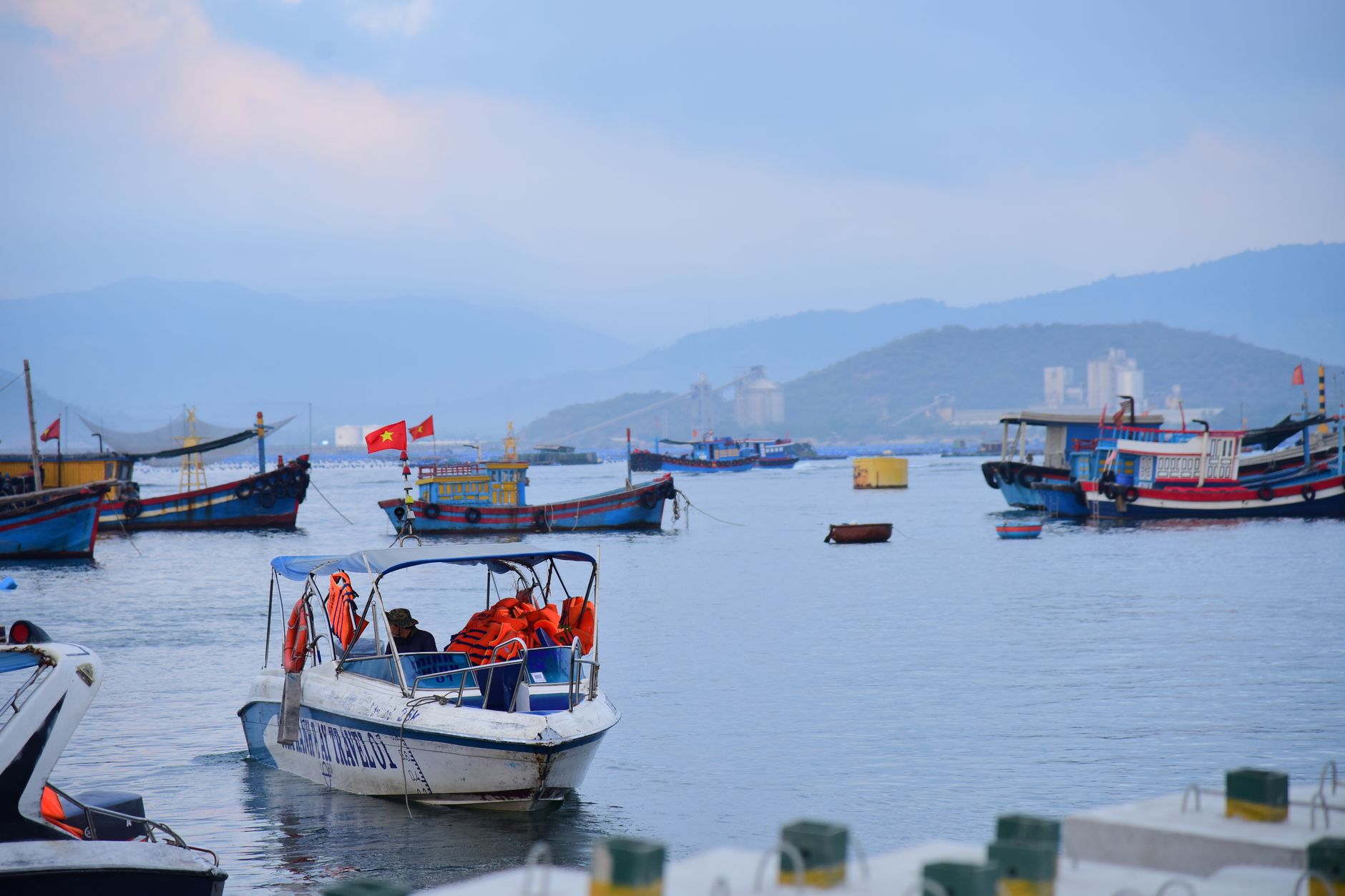 Tourist boat in Nha Trang bay