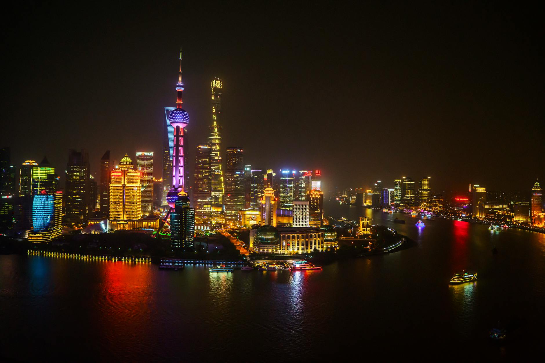 Evening: Pudong Lights and Huangpu River Cruise - Shanghai