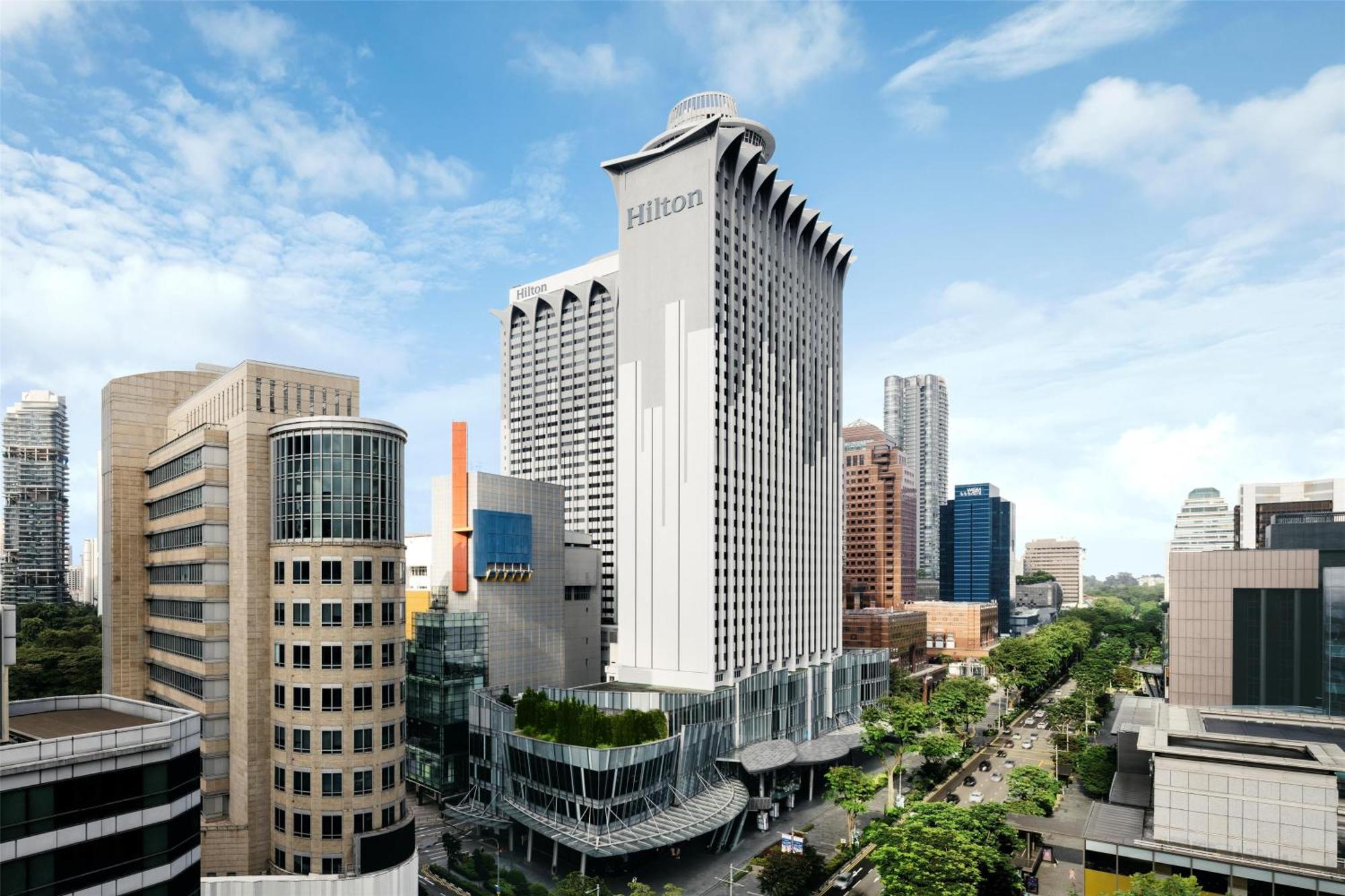 Hilton Singapore Orchard outdoor pool with city views